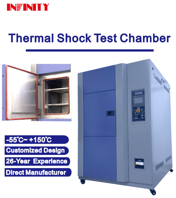 Programmable Thermal Shock Test Chamber dengan 304 stainless steel dibuat Tinggi Adjustable Sampler Holder