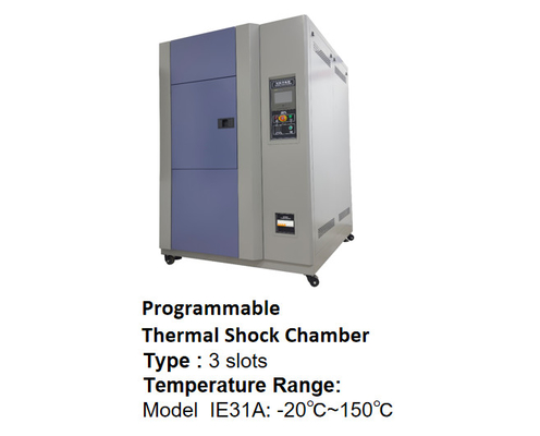 80L Dua Zona Tiga Zona Vertikal Thermal Shock Test Chamber -40 °C     150 °C Ruang Lingkungan