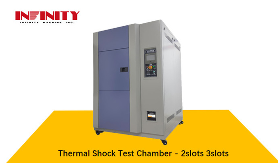 80L Dua Zona Tiga Zona Vertikal Thermal Shock Test Chamber -40 °C     150 °C Ruang Lingkungan