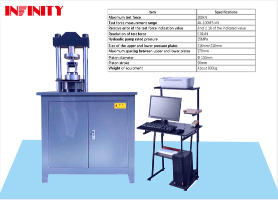 Mesin pengujian kekuatan kompresi beton batu bata bangunan dengan diameter piston Φ 130mm