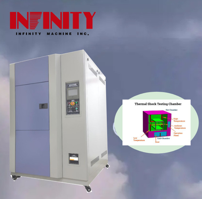 Up dari RT Untuk 150C Terprogram Suhu Impact Test Chamber 40m Pemanasan Rate Air-dingin Kondensor