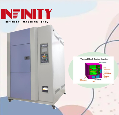 Kemandirian Tinggi Ruang Uji Dampak Panas dan Dingin 500x400x400mm untuk Data Eksperimen