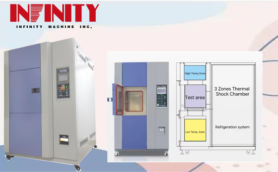 80L GB/T2423.22-1989 Uji Perubahan Suhu -65°C+150°C Ruang Uji Ledakan Termal Elektronik