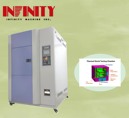500x400x400mm Ukuran Kamar Internal Programmable suhu Impact Test Chamber dengan Kondensor udara-dingin