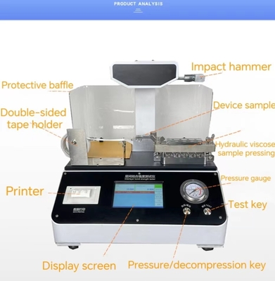 Layer Cardboard Tester dengan ukuran peralatan 500m × 400cm × 650mm Pembebasan otomatis penuh