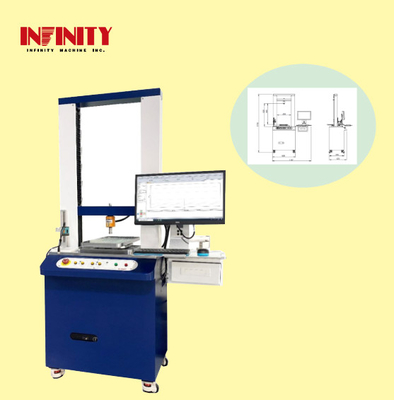 Mesin Push And Pull Testing for Materials 1167x700x1770mm Ukuran inang 500Kg Kapasitas sensor nilai gaya