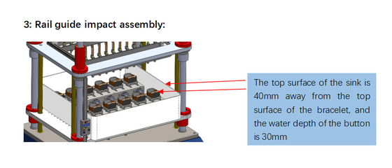 12 Pola Uji Utama Mesin Uji Tombol Berkecepatan Tinggi Kontinyu untuk Lingkup Pengukuran 460x320mm