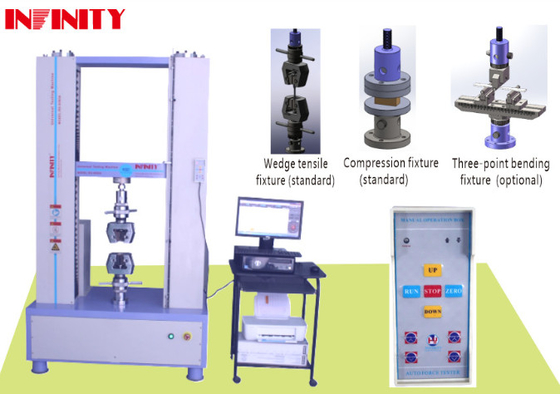 High Precision Servo Controlled Universal Tensile Testing Machine Load Accuracy ± 0,25% Unit Dapat beralih ke N