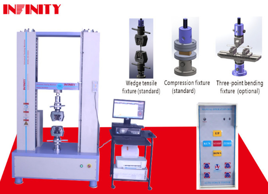 High Precision Universal Tensile Testing Machine Ball Screw Transmission Rod Adhesive Tape Servo Controlled