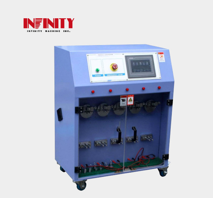 PLC Control Lima Stasiun Mesin Uji Tarik Kawat untuk Uji Resistensi Lipat Swing