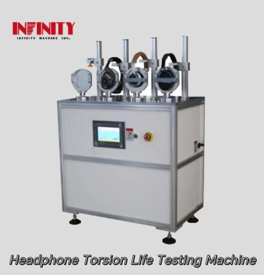 Hapus Earphone untuk mendeteksi kinerja poros berputar dengan Headphone Torsion Life Testing Machine IZ1011