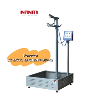 JIS K6745 Standar Drop Ball Impact Tester dengan 150g Acrylic Ball Berat Langsung