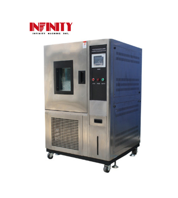 100L Ruang Uji Lingkungan Untuk Uji Kelembaban Suhu IEC68-2-2 20% RH Sampai 98% RH Dalam Biru Abu-abu