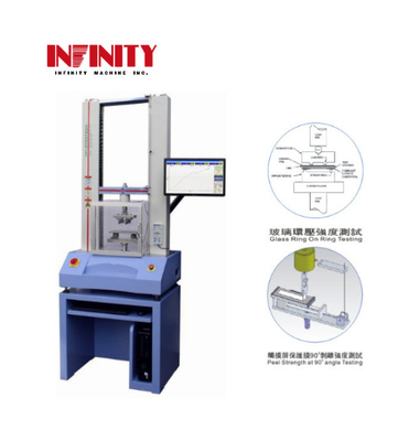 600mm Tempered Glass Ring On Ring Testing Machine Kecepatan pengujian 0,01~500mm/Min