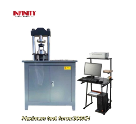 Rentang pengukuran kekuatan uji presisi tinggi 4%-100% FS KN Servo Compression Test Machine