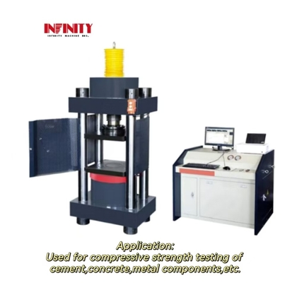 Mesin uji kompresi servo kompresi mikro elektro hidrolik empat kolom