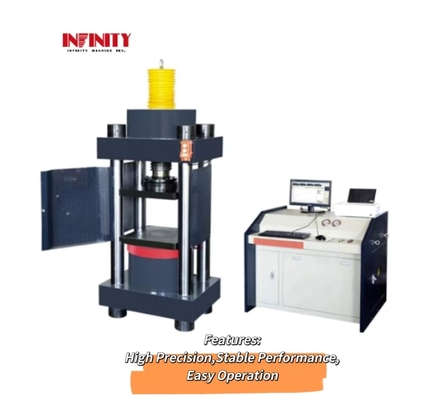 Mesin uji kompresi servo kompresi mikro elektro hidrolik empat kolom