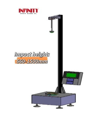 7 inci HMI LCD layar sentuh jatuh Dart Impact Testing Machine Untuk Film Plastik