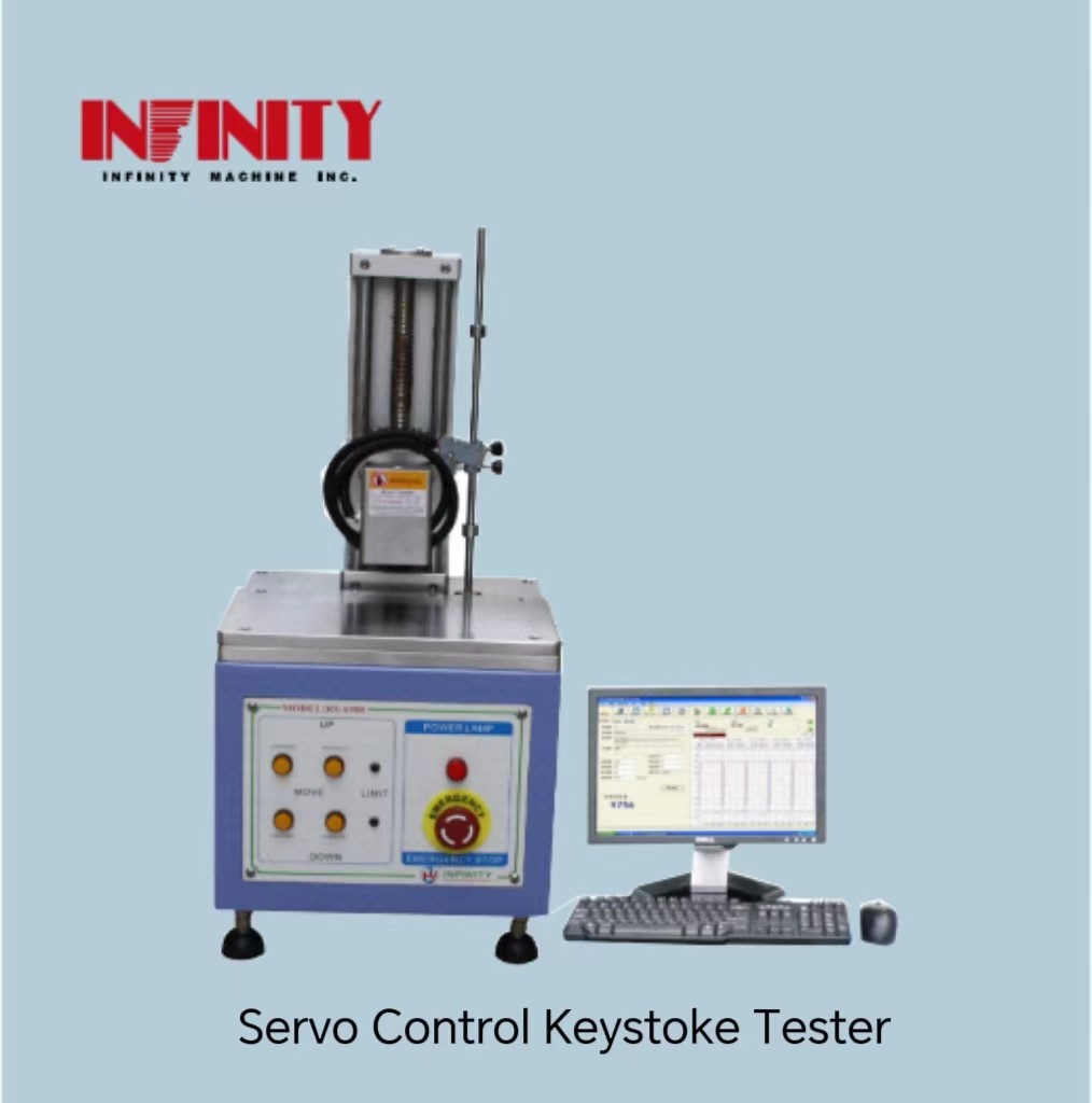 Tes presisi dengan Servo Control Keystroke Tester 0.01gf Min. Load Display