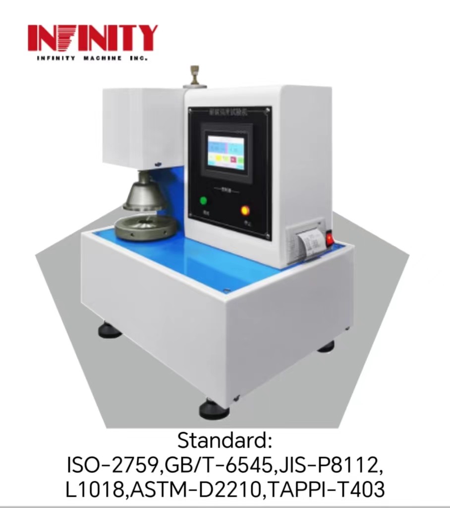 Penguji ledakan sepenuhnya otomatis untuk TAPPI-T403 Standar Persyaratan AC220V Power Supply