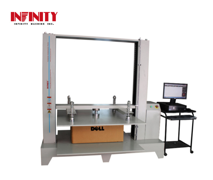 ASTM D642 Karton Meledak Kekuatan Karton Paket Kompresi Testing Machine untuk Box Uji Kekuatan Kompresi
