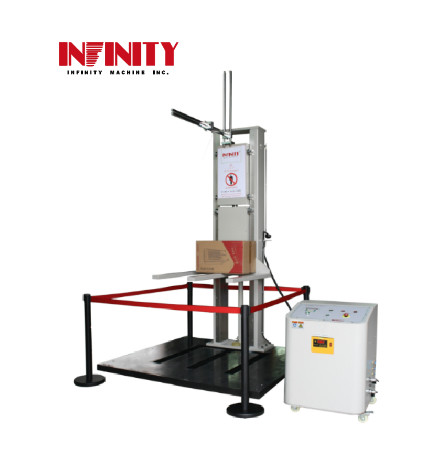 High Precision Packaging Drop Test Machine Untuk Tes Resistensi Dampak Double Track 1400mm