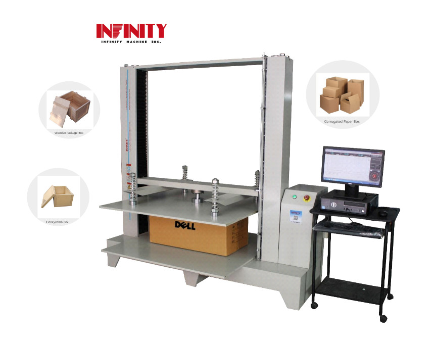 Servo Control Paper Box Stacking Testing Package Compression Strength Testing Machine Mesin pengujian kekuatan kompresi