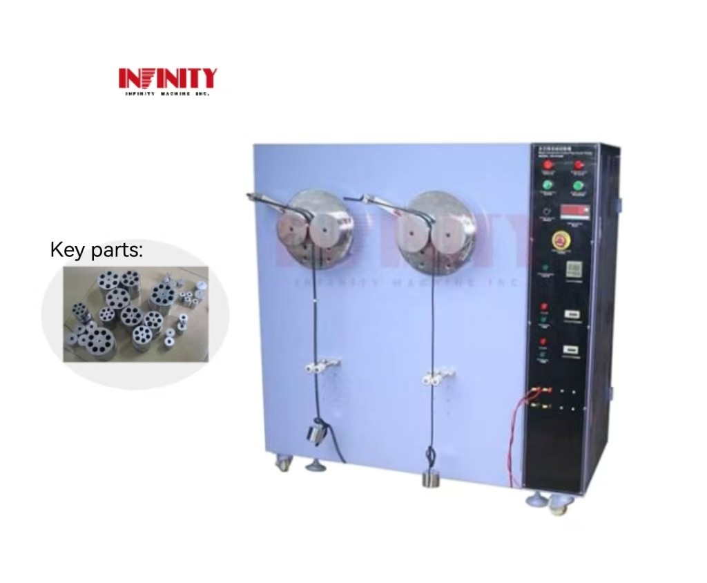 SFF 8417 Mesin pengujian siklus lentur kabel multi-inti Kecepatan pengujian 13rpm