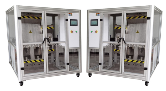Remote Controller Rolling Drop Impact Testing Machine Dengan 2 Steel Tumble