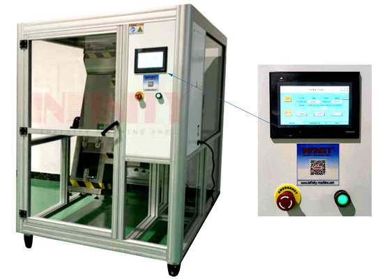 GB / T2324.8 Kontrol Panel Sentuh Tumble Tester Untuk Pengujian Jatuh Bergulir