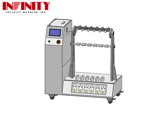 Mesin Uji Lentur Kabel Fleksibel dengan Sudut Lentur yang Dapat Disesuaikan 1~180° Standar IEC 60884-1 dan 6 Set Jig